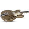 Schecter Corsair GTOP 1554 Gold Top Ebony Fretboard Semi Hollow Body Electric Guitar