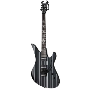 Schecter Synyster Gates Standard Gloss Black w/Silver Pin Stripes 1739 Electric Guitar 6 String