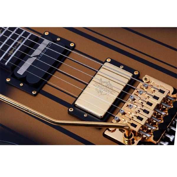Schecter Synyster Gates Custom-S LH SGB with Sustainic 1744 Left Handed Electric Guitar 6 String