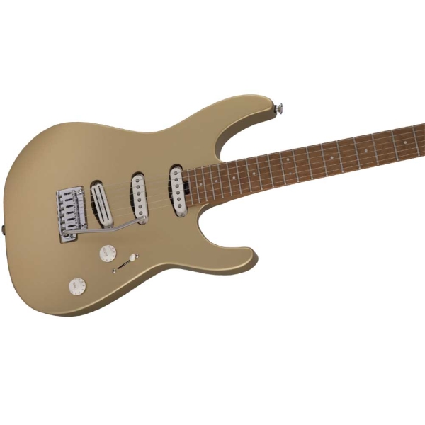 Charvel Pro-Mod DK22 SSS 2PT CM Caramelized Maple Fingerboard Electric Guitar Pharaohs Gold 2969026500
