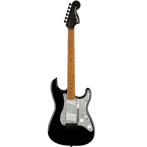 Fender Squier Contemporary Stratocaster Special BLK SSS Roasted Maple Fingerboard Electric Guitar with Gig Bag Black 0370230506