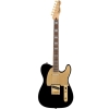 Fender Squier 40th Anniversary Telecaster BLK Gold Edition Indian Laurel Fingerboard Electric Guitar with Gig Bag Black 0379400506 Fender Squier 40th Anniversary Telecaster BLK Gold Edition Indian Laurel Fingerboard Electric Guitar with Gig Bag Black 0379400506