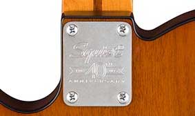 ENGRAVED 40TH ANNIVERSARY NECK PLATE