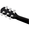 Fender CC-60SCE BLK Concert Cutaway Walnut Fingerboard Electro Acoustic Guitar with Gig Bag Black 0970153006