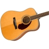 Fender PM-1E NAT Paramount Series Ovangkol Fingerboard Dreadnought Electro Acoustic Guitar with Case Natural 0970312321