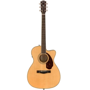 Fender PM-3CE NAT Paramount Series Standard Triple-0 Ovangkol Fingerboard Electro Acoustic Guitar with Case Natural 0970333321