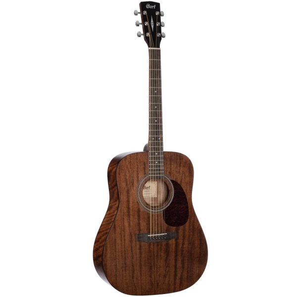 Cort Earth60M OP Open Pore Dreadnought Body Merbau Fingerboard Solid Mahogany Acoustic Guitar with Gig