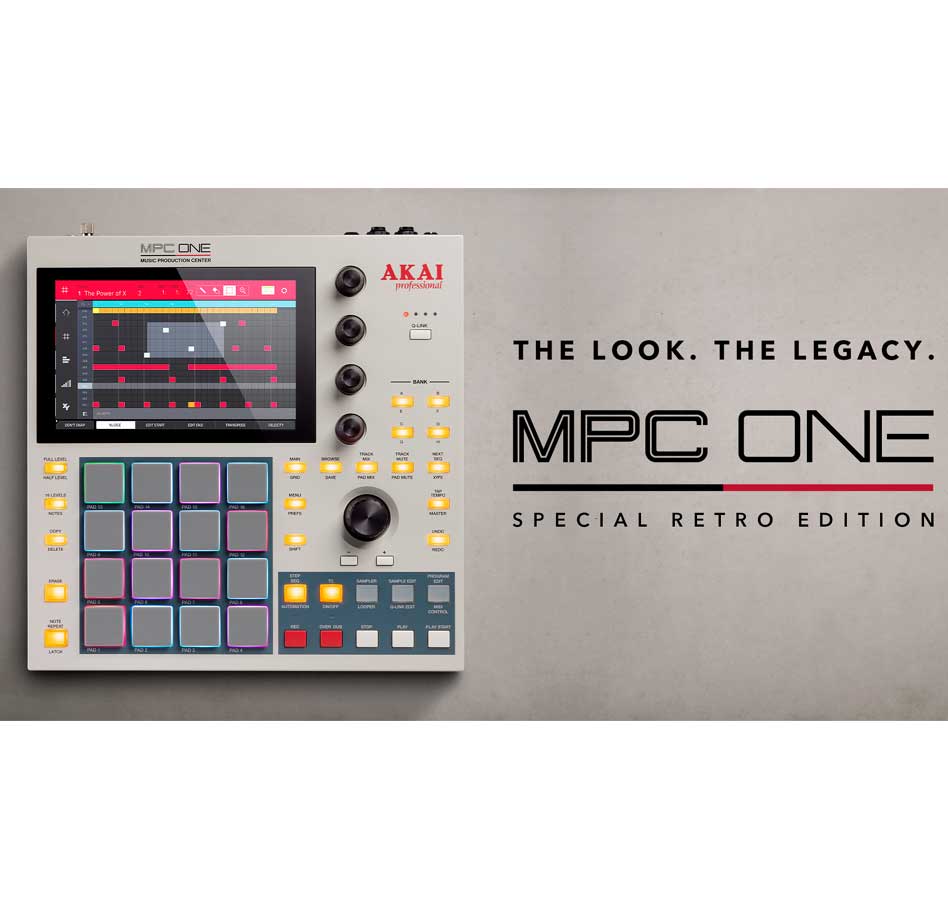 Akai Professional MPC One Retro Special Edition Standalone Sampler and  Sequencer MPC ONE RETRO Musicians Cart