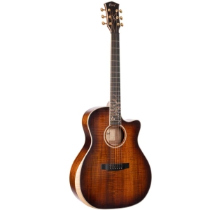 Cort The Black Tree LB Light Burst Satin Grand Auditorium Body Solid Flamed Blackwood with L.R. Baggs Anthem Electro Acoustic Guitar with Hardcase