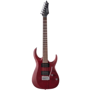 Cort X100 OPBC Open Pore Black Cherry Jatoba Fingerboard Electric Guitar 6 Strings with Gig Bag