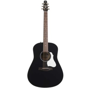 Seagull S6 Classic Black AE 048595 Dreadnought solid cedar top Fishman Sonitone preamp Electro Acoustic Guitar