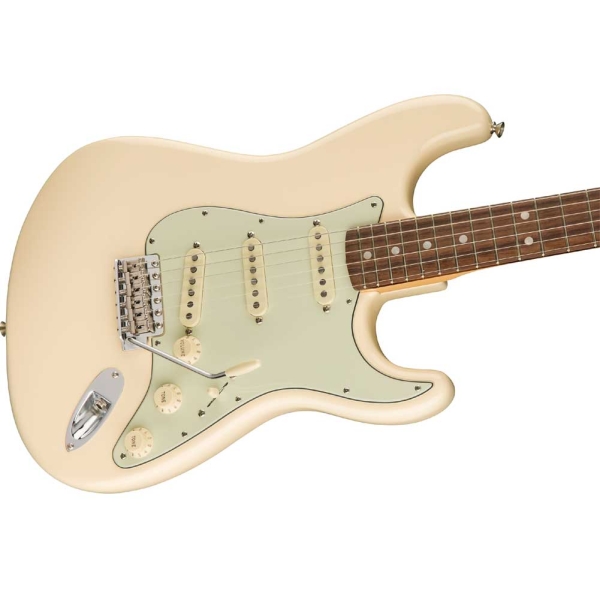 Fender American Original 60s OWT Stratocaster Round Laminated Rosewood SSS Olympic White with Vintage-Style Hardshell 0110120805