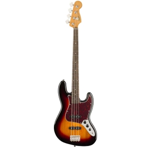 Fender Squier Classic Vibe 60s Jazz Bass Indian Laurel Fingerboard 4 String Bass Guitar with Gig Bag 3-Color Sunburst 374530500