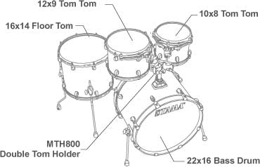 Tama 22" Drum Config