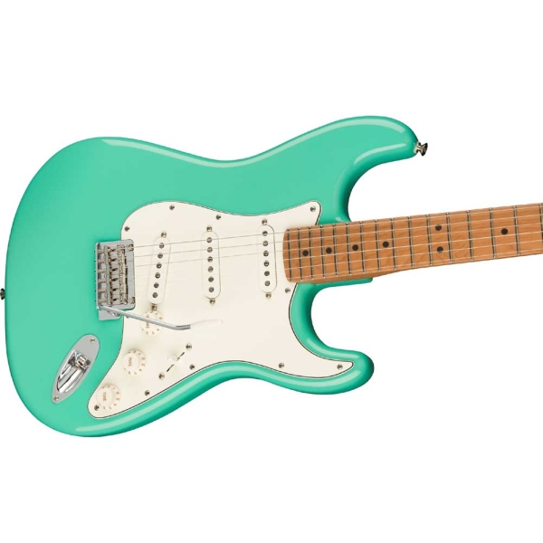 Fender Player Stratocaster Roasted Maple Fingerboard Limited Edition SSS Electric Guitar with Gig Bag Sea Foam Green 0144502573