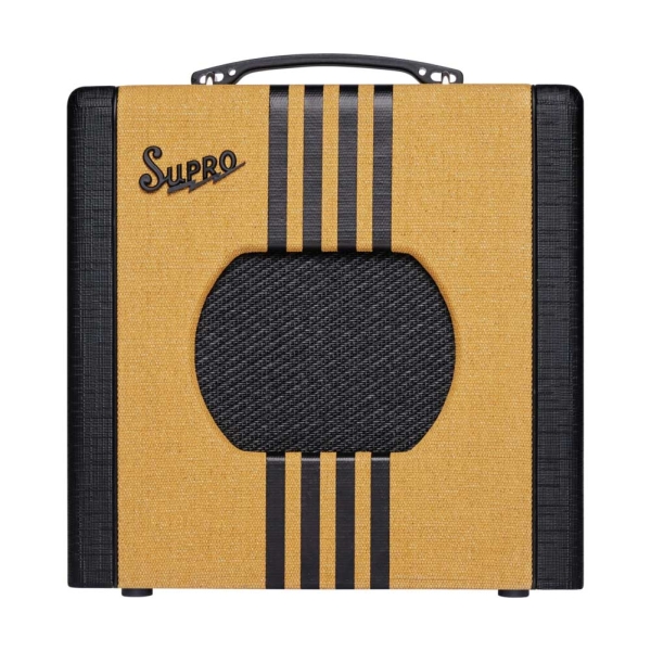 Supro Delta King 8 1x8-inch DK8 speaker 1-watt Tube Combo Amp Tweed and Black 1818TB