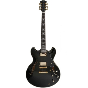 Sire Larry Carlton H7 BLK Signature series Classic Double Cut Hollow Body Electric Guitar with Gig Bag