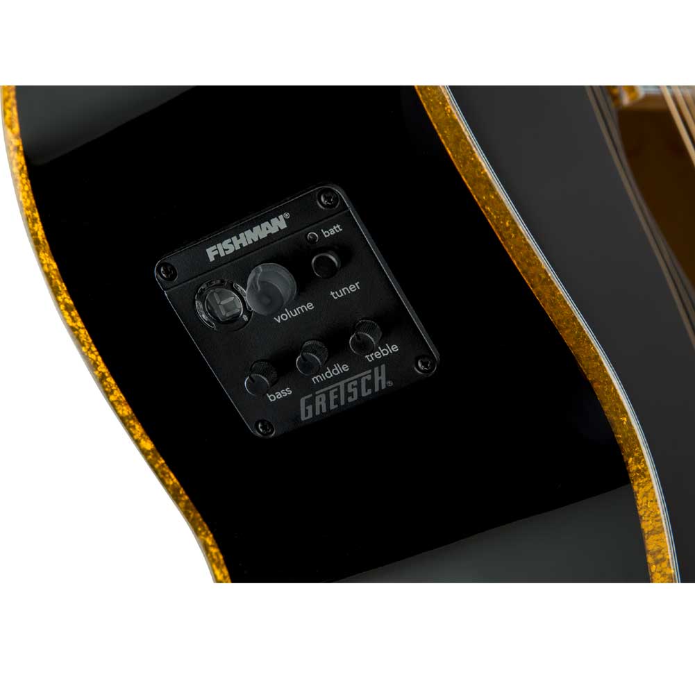 Gretsch G5022CBFE Blk Rancher Falcon Series Rosewood Fingerboard Jumbo Electro Acoustic Guitar 2714024506