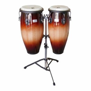 Toca 2800SB Players Series Wood Conga 10" & 11" Set with Double Stand