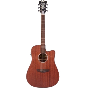 D`Angelico Premier Bowery LS Aged Mahogany Cutaway Body Electro Acoustic Guitar with Gig Bag DAPLSD500MAHCP