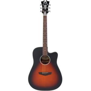 D`Angelico Premier Bowery LS Satin Vintage Sunburst Cutaway Body Electro Acoustic Guitar with Gig Bag DAPLSD500SVSBCP