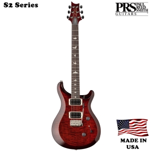 PRS S2 Custom 24 C4M4F2HTIBTFR Rosewood Fingerboard Electric Guitar 6 String with Gig Bag Fire Red Burst 110061::FR