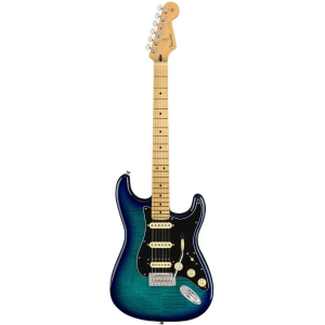 Fender Player Plus Top Limited Edition Stratocaster Maple Fingerboard HSS Electric Guitar with Gig bag Blue Burst 0140218573