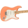 Fender Player Stratocaster Maple Fingerboard SSS Electric Guitar with Gig Bag Pacific Peach 0144502579,Alder body with gloss finish,Three Player Series single-coil Stratocaster pickups,“Modern C"-shaped neck profile,9.5"-radius fingerboard,2-point tremolo bridge with bent-steel saddles,22 Frets,The inspiring sound of a Stratocaster is one of the foundations of Fender. Featuring this classic sound—bell-like high end, punchy mids and robust low end, combined with crystal-clear articulation—the Player Stratocaster is packed with authentic Fender feel and style. It’s ready to serve your musical vision, it’s versatile enough to handle any style of music and it’s the perfect platform for creating your own sound.