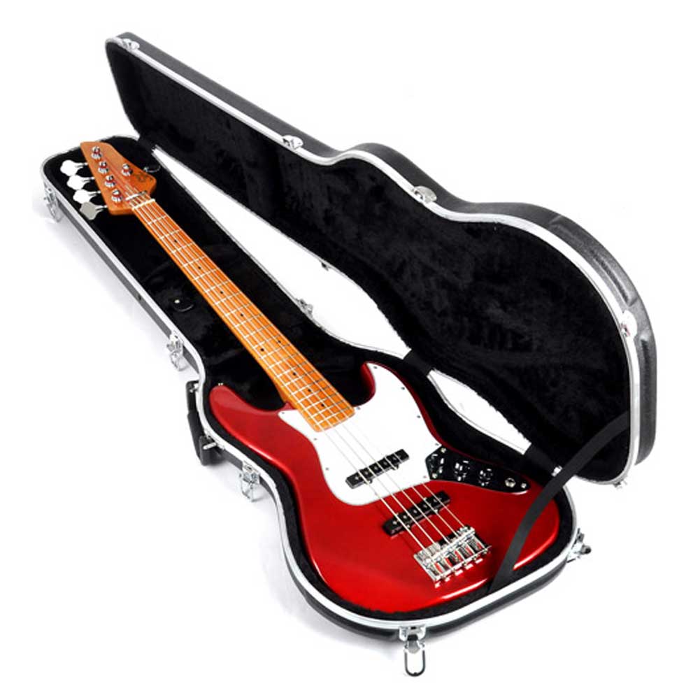 CNB BC60 ABS Bass Guitar Hardshell Case Musicians Cart