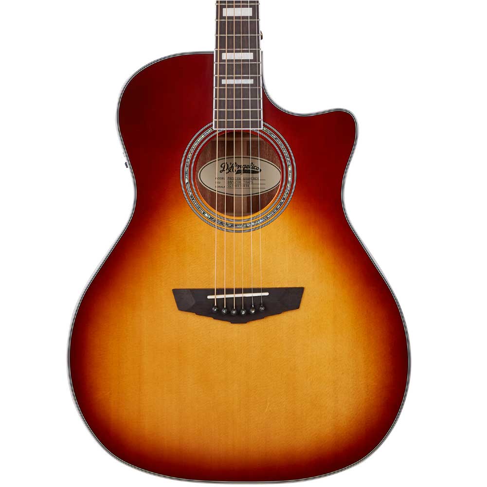D`Angelico Premier Gramercy Iced Tea Burst Grand Auditorium Single Cutaway Electro Acoustic Guitar DAPG200ITBAPS D`Angelico Premier Gramercy Iced Tea Burst Grand Auditorium Single Cutaway Electro Acoustic Guitar DAPG200ITBAPS