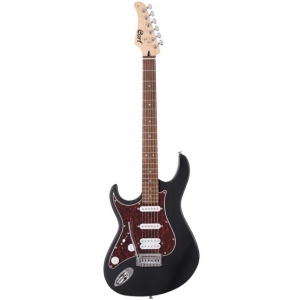 Cort G110LH OPBK Rosewood-Jatoba Fingerboard HSS Left Handed Electric Guitar 6 Strings with Gig Bag Open Pore Black