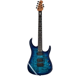 Sterling JP150DQM CPD Cerulean Paradise by Music Man John Petrucci Dimarzio Spalted Maple Veneer Top 6 String Electric Guitar with Deluxe Gig Bag
