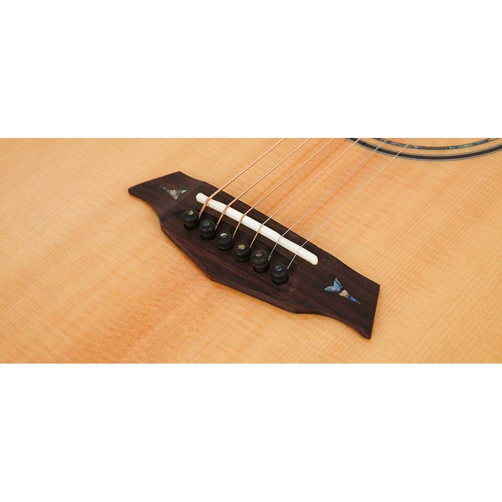 Parkwood P820ADK Natural OM body Rosewood Fingerboard All Solid Wood Acoustic Guitar