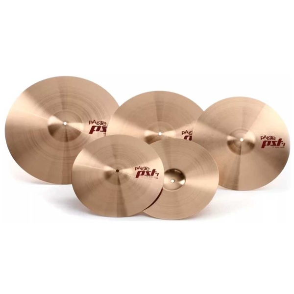 Paiste PST 7 Series Rock-Heavy Cymbals Set 14" Hi-Hat 18" Crash Ride 20" Ride FREE 16" Crash 000170RS16