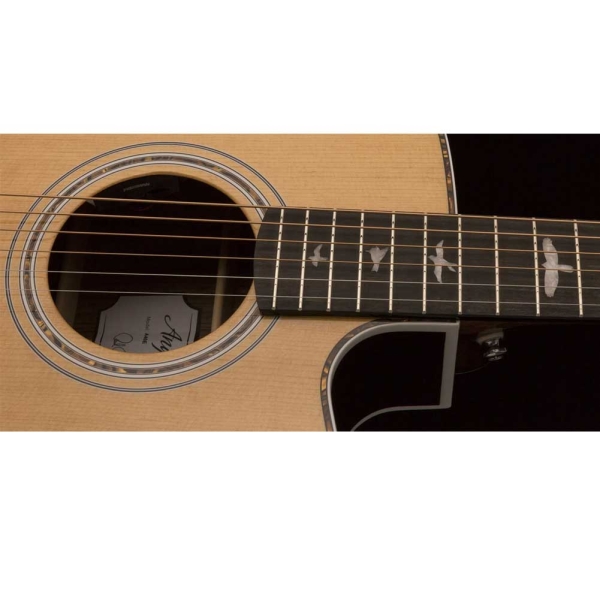 PRS SE AE40E ANGELUS Natural Cutaway Fishman GT1 Electro Acoustic Guitar with Hardcase