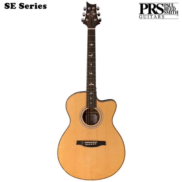PRS SE AE40ENA ANGELUS Natural Cutaway Fishman GT1 Electro Acoustic Guitar with Hardcase