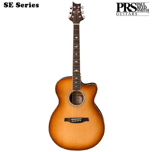 PRS SE AE40ETS ANGELUS Natural Cutaway Fishman GT1 Electro Acoustic Guitar with Hardcase