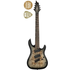 Cort KX507MS SDB Star Dust Black Macassar Ebony Fingerboard KX Series Multi-Scale Electric Guitar 7 Strings with Gig Bag