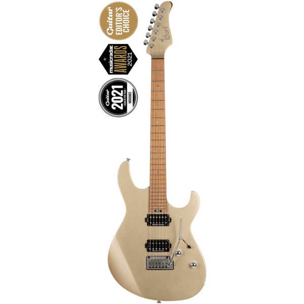 Cort G300 Pro MGD Gold G Series Roasted Maple Fingerboard HH Electric guitar 6 Strings with Gig Bag