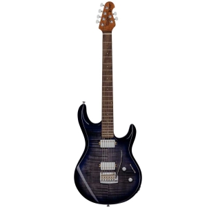 Sterling LK100 BLB by Music Man Steve Lukather Luke Flame Maple Top 6 String Electric Guitar with Gig Bag