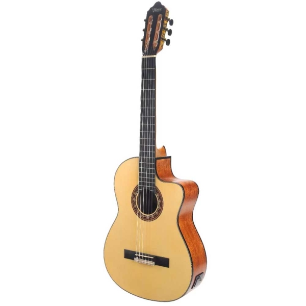 Valencia VC314CE Antique Natural 4/4 Size 300 Series Cutaway Electro Classical Guitar with Truss Rod VC314CEANAT