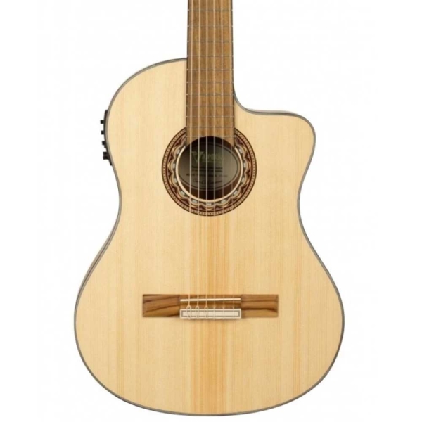 Valencia VC314CE Antique Natural 4/4 Size 300 Series Cutaway Electro Classical Guitar with Truss Rod VC314CEANAT