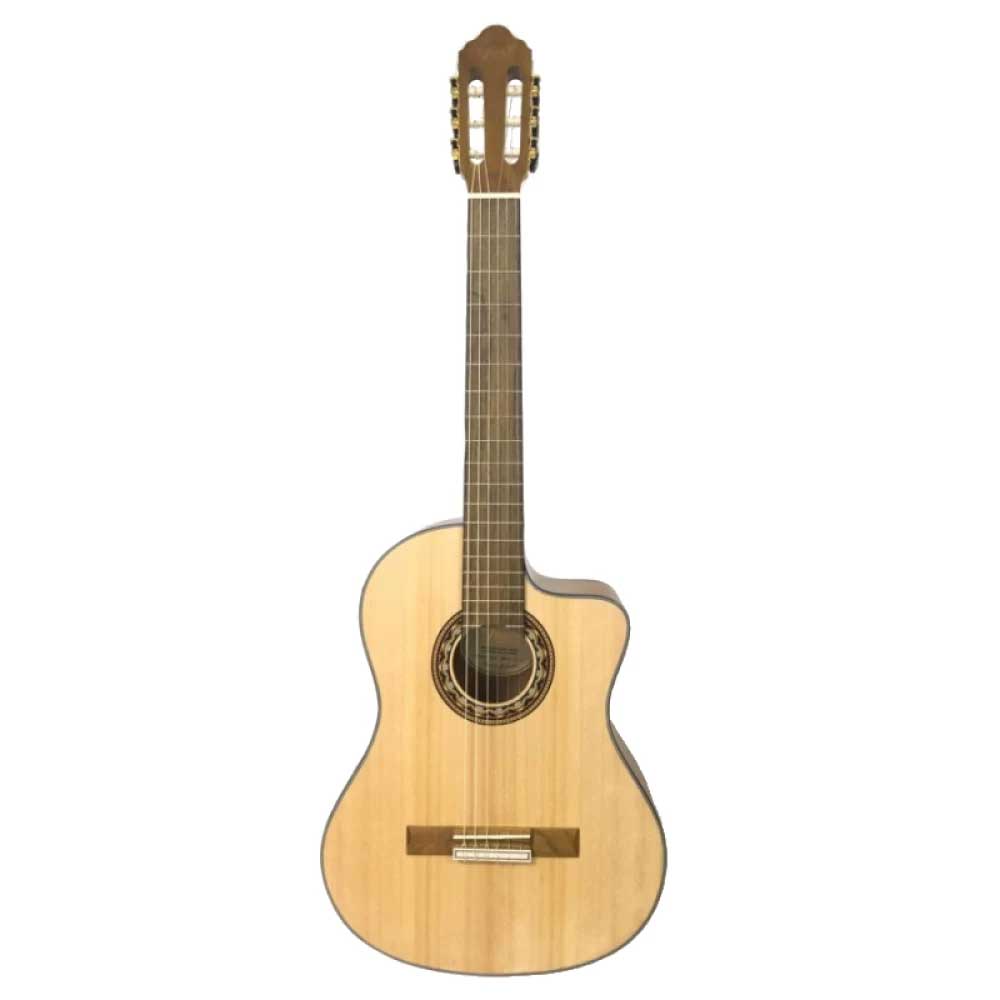 Valencia VC314CE Antique Natural 4 4 Size 300 Series Cutaway Electro Classical Guitar with Truss Rod VC314CEANAT Musicians Cart