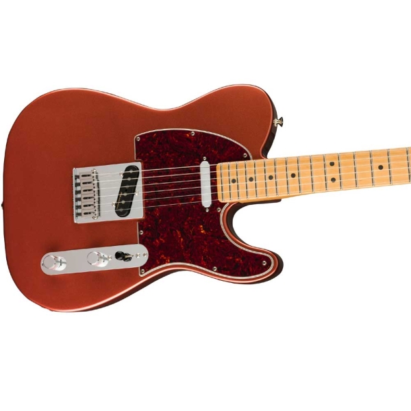 Fender Player Plus Telecaster Maple Fingerboard SS Electric Guitar with Deluxe Gig Bag Aged Candy Apple Red 0147332370.