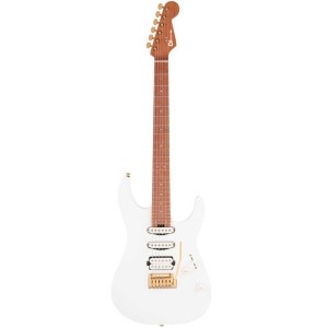 Charvel PRO-MOD DK24 HSS 2PT CM Caramelized Maple Fingerboard Electric Guitar Satin Snow White 2969413576