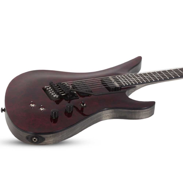 Schecter Avenger FR S Apocalypse 1308 Red Reign with Sustainiac