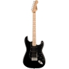 Fender Squier Sonic Stratocaster Maple HSS Electric Guitar Black 0373203506