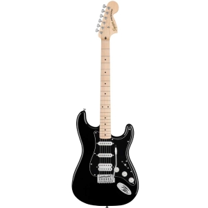 Fender Squier Affinity Series Stratocaster HSS MN BPG BLK Fingerboard Electric Guitar with Gig bag Black 0378103906