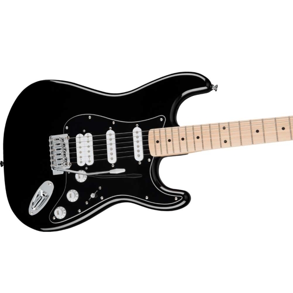 Fender Squier Affinity Series Stratocaster HSS MN BPG BLK Fingerboard Electric Guitar with Gig bag Black 0378103906