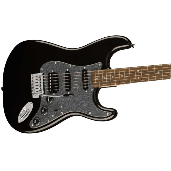 Fender Squier Affinity Series Stratocaster HSS MBPG MBK LRL Fingerboard Electric Guitar with Gig bag Metallic Black 0378108565